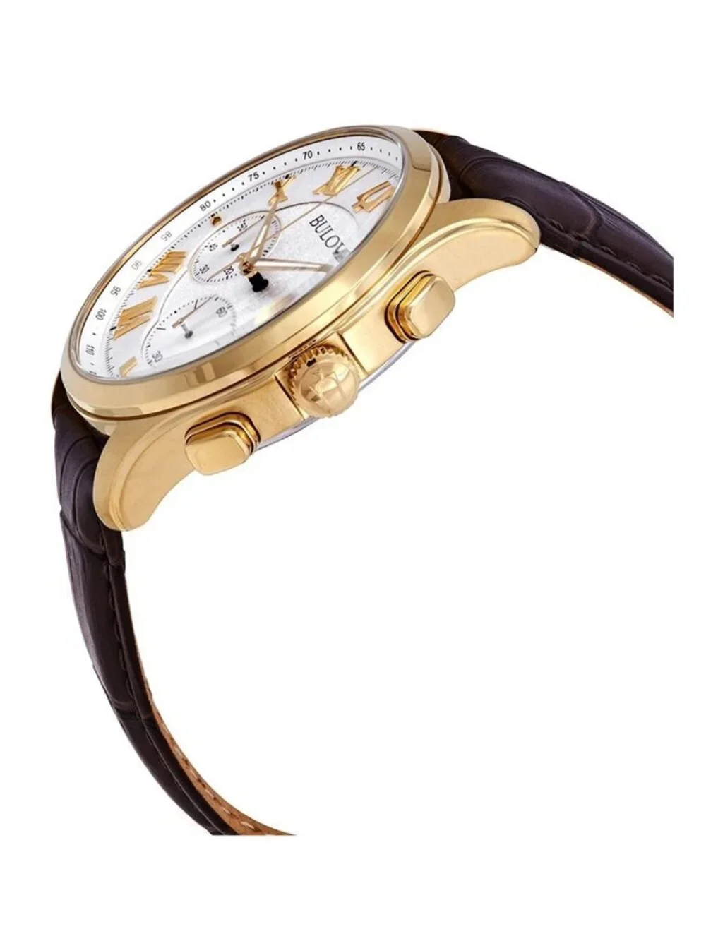 NWT Bulova Classic White Textured Dial Men's Chronograph Watch